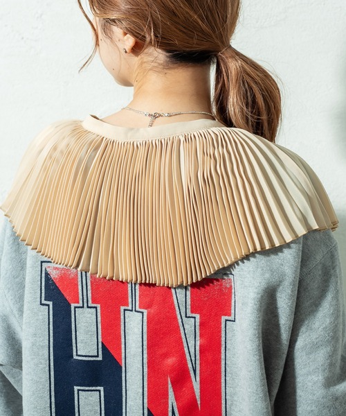 mystic（ミスティック）の「プリーツ付け衿（付け襟・レディース・ブラック/ベージュ・FREE）」の13枚目の写真