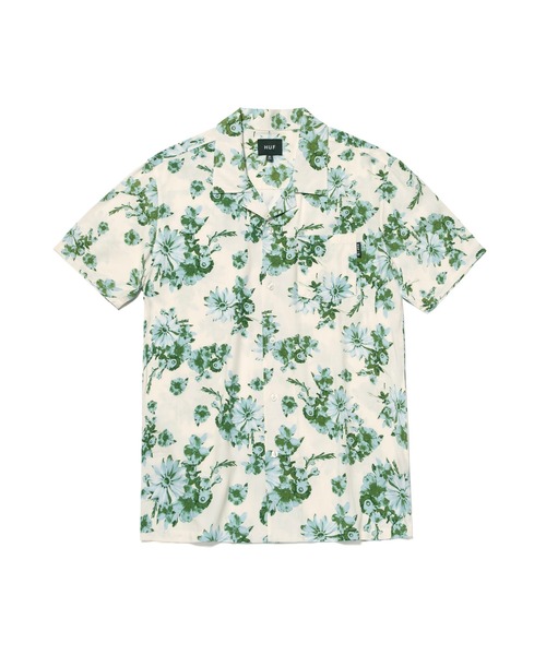 HUF(ハフ)の「DAZY S/S RESORT SHIRT HUF ハフ シャツ(シャツ/ブラウス・メンズ・ブラック/オフホワイト・X-LARGE/SMALL/MEDIUM/LARGE/XX-LARGE/XXL)」の1枚目の写真