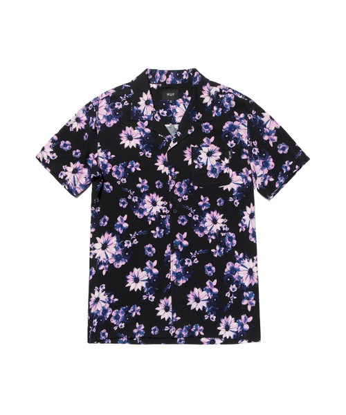 HUF(ハフ)の「DAZY S/S RESORT SHIRT HUF ハフ シャツ(シャツ/ブラウス・メンズ・ブラック/オフホワイト・X-LARGE/SMALL/MEDIUM/LARGE/XX-LARGE/XXL)」の2枚目の写真