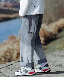 HOOK | 【HOOK】【2021SS】 グラデーションカラーデニムワイドパンツ(デニムパンツ)