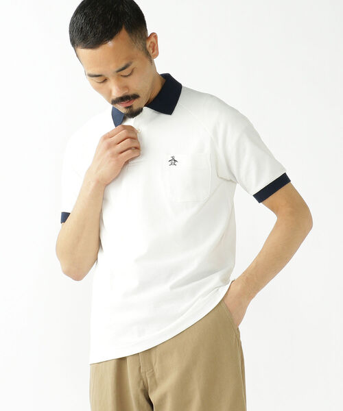 BEAMS PLUS（ビームスプラス）の「Munsingwear × BEAMS PLUS / 別注 クレリックカラー ポロシャツ②（ポロシャツ・メンズ・ホワイト・X-LARGE/MEDIUM/LARGE/SMALL）」の2枚目の写真