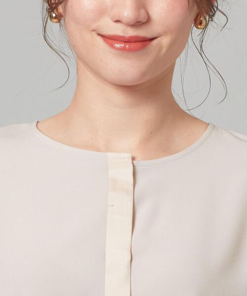 closet story（クローゼットストーリー）の「＜closet story＞サテンDKG ブラウス（シャツ/ブラウス・レディース・ホワイト/ネイビー/ライトピンク・FREE）」の5枚目の写真