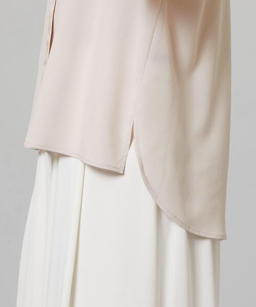 closet story（クローゼットストーリー）の「＜closet story＞サテンDKG ブラウス（シャツ/ブラウス・レディース・ホワイト/ネイビー/ライトピンク・FREE）」の16枚目の写真