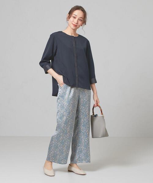 closet story（クローゼットストーリー）の「＜closet story＞サテンDKG ブラウス（シャツ/ブラウス・レディース・ホワイト/ネイビー/ライトピンク・FREE）」の17枚目の写真