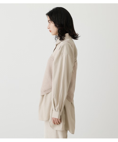 ASYMMETRY KNIT VEST/アシンメトリーニットベスト（タンクトップ
