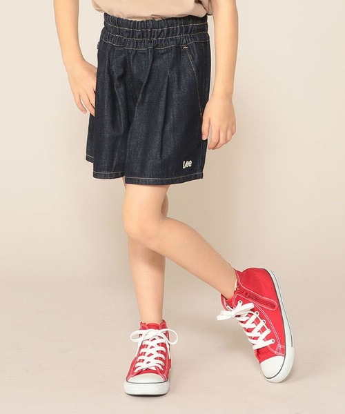 Lee（リー）の「Lee/リー　キッズ キュロットパンツ（デニムパンツ・キッズ・インディゴブルー/ワンウォッシュ/ストライプ/ダークインディゴブルー/ブルー系その他・140/150/160/100/110/120/130）」の4枚目の写真