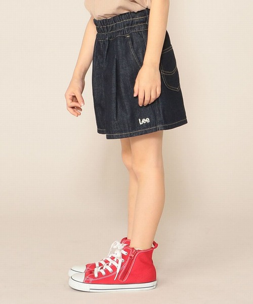 Lee（リー）の「Lee/リー　キッズ キュロットパンツ（デニムパンツ・キッズ・インディゴブルー/ワンウォッシュ/ストライプ/ダークインディゴブルー/ブルー系その他・140/150/160/100/110/120/130）」の7枚目の写真