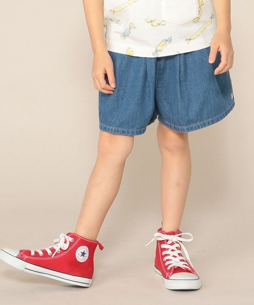 Lee（リー）の「Lee/リー　キッズ キュロットパンツ（デニムパンツ・キッズ・インディゴブルー/ワンウォッシュ/ストライプ/ダークインディゴブルー/ブルー系その他・140/150/160/100/110/120/130）」の10枚目の写真