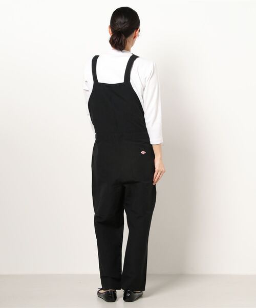 DANTON 黒 コットンリネンサロペット サイズ36 DANTON（ダントン）の「【DANTON/ダントン】コットンリネン