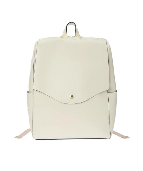 Legato Largo（レガートラルゴ）の「【WEB限定】Legato Largo ≪かるいかばん≫軽量ボンディング リュック（バックパック/リュック・レディース・アイボリー/ブラック/ピンクベージュ/グレイッシュベージュ/キャメル/グリーン系その他2/ブラウン/ターコイズブルー/ダークグレー・FREE）」の2枚目の写真
