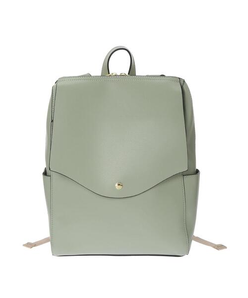 Legato Largo（レガートラルゴ）の「【WEB限定】Legato Largo ≪かるいかばん≫軽量ボンディング リュック（バックパック/リュック・レディース・アイボリー/ブラック/ピンクベージュ/グレイッシュベージュ/キャメル/グリーン系その他2/ブラウン/ターコイズブルー/ダークグレー・FREE）」の6枚目の写真