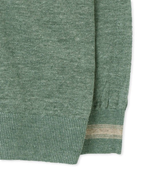 【ポールスミス コレクション】 リネンニット　カーディガン　サイズL　オリーブ Paul Smith COLLECTION（ポールスミスコレクション）の「リネン