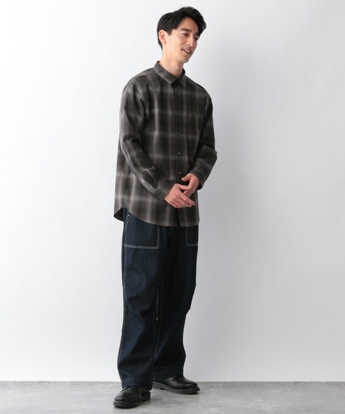 GLOBAL WORK（グローバルワーク）の「リネンシャツ長袖/928198（シャツ/ブラウス・メンズ・ホワイト/ブラック/ミント/シャーベット・SMALL/MEDIUM/LARGE/X-LARGE）」の12枚目の写真