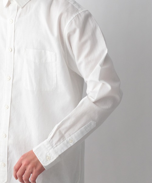 GLOBAL WORK（グローバルワーク）の「リネンシャツ長袖/928198（シャツ/ブラウス・メンズ・ホワイト/ブラック/ミント/シャーベット・SMALL/MEDIUM/LARGE/X-LARGE）」の5枚目の写真