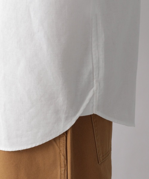 GLOBAL WORK（グローバルワーク）の「リネンシャツ長袖/928198（シャツ/ブラウス・メンズ・ホワイト/ブラック/ミント/シャーベット・SMALL/MEDIUM/LARGE/X-LARGE）」の13枚目の写真