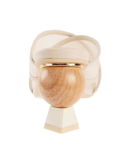 MERCURYDUO（マーキュリーデュオ）の「変形ヒールクロスメッシュサンダル（サンダル・レディース・ベージュ/ブラウン・38/36）」の4枚目の写真