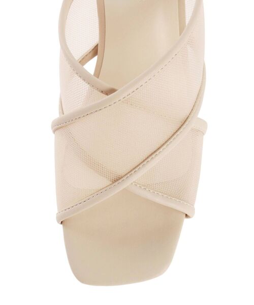 MERCURYDUO（マーキュリーデュオ）の「変形ヒールクロスメッシュサンダル（サンダル・レディース・ベージュ/ブラウン・38/36）」の5枚目の写真