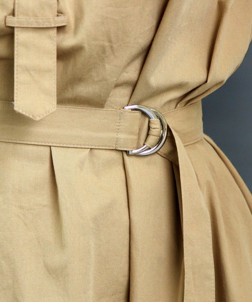 バックボタンシャツワンピース シャツワンピース Pourvous プールヴー のファッション