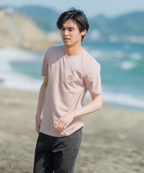 JEANS MATE(ジーンズメイト)の「【ZERO STAIN】ワンポイント刺繍入りTシャツ 汗染み防止加工(Tシャツ/カットソー・メンズ・ホワイト系その他/ホワイト/その他1/ピンク系その他/カーキ/ネイビー/ベージュ/サックスブルー・MEDIUM/LARGE/X-LARGE/SMALL)」の7枚目の写真