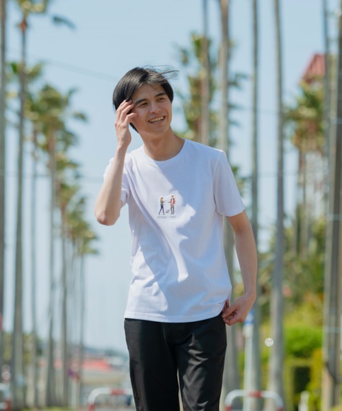 JEANS MATE(ジーンズメイト)の「【ZERO STAIN】ワンポイント刺繍入りTシャツ 汗染み防止加工(Tシャツ/カットソー・メンズ・ホワイト系その他/ホワイト/その他1/ピンク系その他/カーキ/ネイビー/ベージュ/サックスブルー・MEDIUM/LARGE/X-LARGE/SMALL)」の2枚目の写真