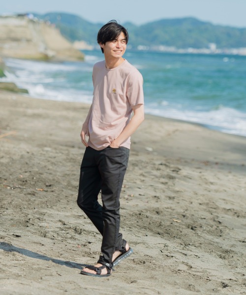 JEANS MATE(ジーンズメイト)の「【ZERO STAIN】ワンポイント刺繍入りTシャツ 汗染み防止加工(Tシャツ/カットソー・メンズ・ホワイト系その他/ホワイト/その他1/ピンク系その他/カーキ/ネイビー/ベージュ/サックスブルー・MEDIUM/LARGE/X-LARGE/SMALL)」の22枚目の写真