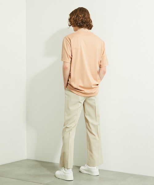 PUBLIC TOKYO（パブリックトウキョウ）の「極 ココTシャツ ビッグシルエット　”圧倒的な『ココち良さ』を実現したクルーネック無地Tシャツ”（Tシャツ/カットソー・メンズ・ホワイト/ブラック/ダークグレー/ミント/ピンク系その他/ネイビー/サックスブルー/グレイッシュベージュ・1/2/4/3）」の14枚目の写真