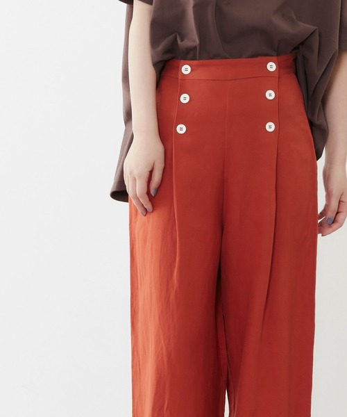 POU DOU DOU(プードゥドゥ)の「リネンレーヨンマリンパンツ(その他パンツ・レディース・オレンジ/ダークブルー/キナリ・3)」の20枚目の写真