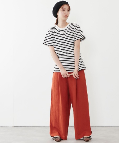 POU DOU DOU(プードゥドゥ)の「リネンレーヨンマリンパンツ(その他パンツ・レディース・オレンジ/ダークブルー/キナリ・3)」の16枚目の写真