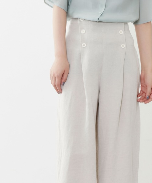 POU DOU DOU(プードゥドゥ)の「リネンレーヨンマリンパンツ(その他パンツ・レディース・オレンジ/ダークブルー/キナリ・3)」の13枚目の写真