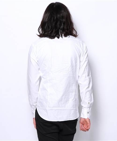 KATHARINE HAMNETT LONDON (キャサリンハムネットロンドン)の「100/2RANDOM TUCK / 100/2 ランダム タックシャツ(シャツ/ブラウス・メンズ・ホワイト/ブラック/グリーン・AL/MEDIUM/LARGE)」の6枚目の写真