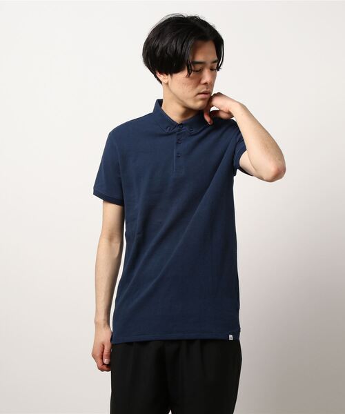DSTREZZED（ディストレス）の「【DSTREZZED】 コットン ストレッチ POLO（ポロシャツ・メンズ・ホワイト/ネイビー/ライトピンク/ブラック・4/3/2）」の4枚目の写真