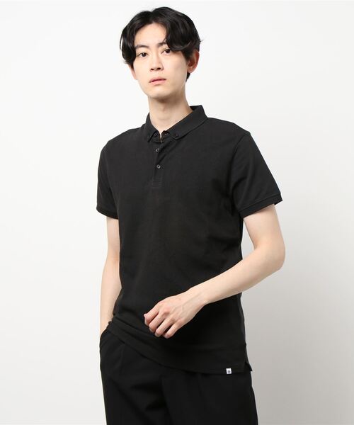 DSTREZZED（ディストレス）の「【DSTREZZED】 コットン ストレッチ POLO（ポロシャツ・メンズ・ホワイト/ネイビー/ライトピンク/ブラック・4/3/2）」の3枚目の写真