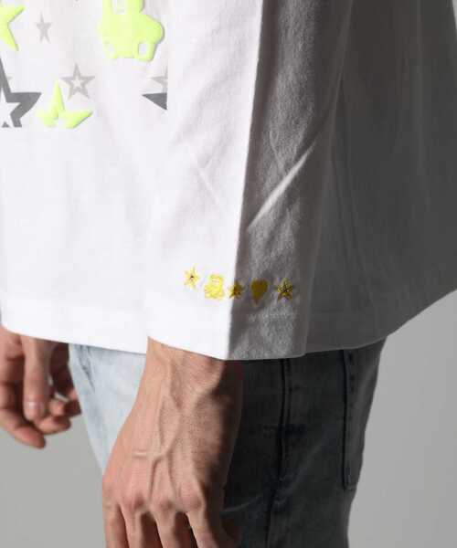 STUD MUFFIN（スタッドマフィン）の「STUD MUFFIN/スタッドマフィン/コットン天竺 ベアハートマルチフォームプリント LS Tシャツ（Tシャツ/カットソー・メンズ・ホワイト/ブラック・2/4/3）」の19枚目の写真