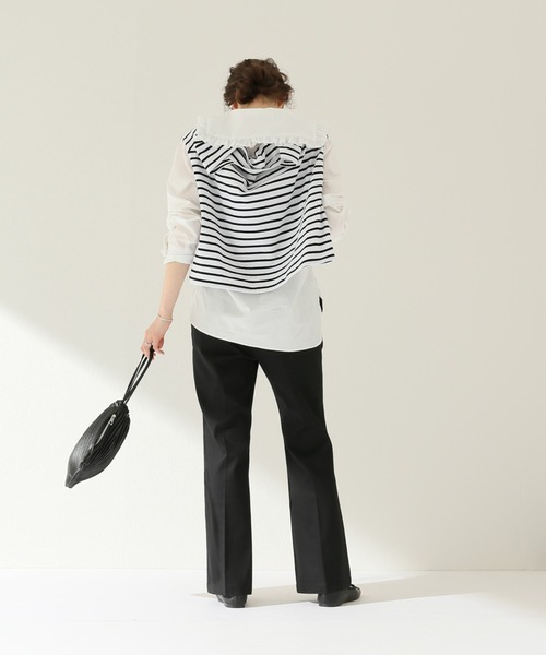 JOURNAL STANDARD relume（ジャーナルスタンダード　レリューム）の「コットンリネンチノフレアパンツ◆（その他パンツ・レディース・ブラック/グリーン系その他/アイボリー・38/36）」の20枚目の写真