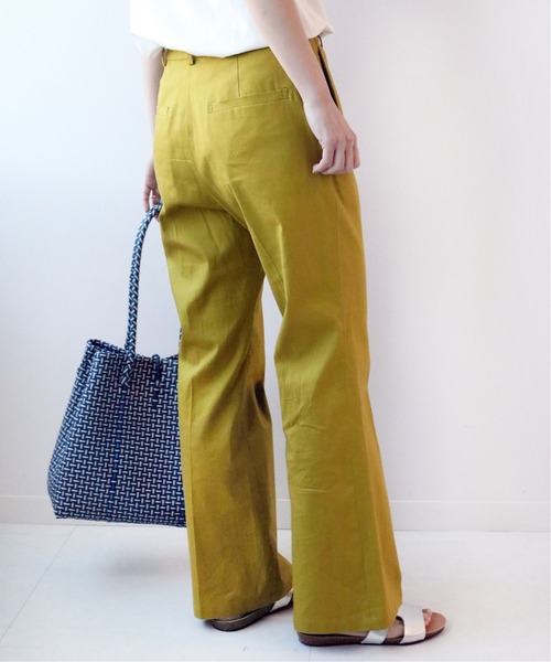 JOURNAL STANDARD relume（ジャーナルスタンダード　レリューム）の「コットンリネンチノフレアパンツ◆（その他パンツ・レディース・ブラック/グリーン系その他/アイボリー・38/36）」の8枚目の写真