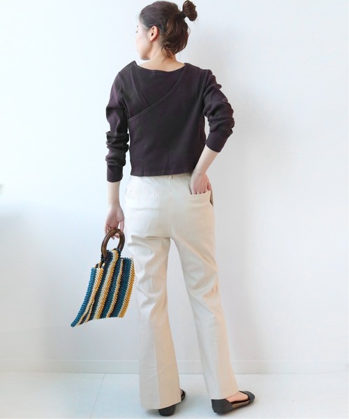 JOURNAL STANDARD relume（ジャーナルスタンダード　レリューム）の「コットンリネンチノフレアパンツ◆（その他パンツ・レディース・ブラック/グリーン系その他/アイボリー・38/36）」の14枚目の写真