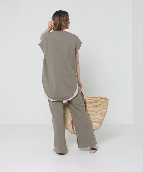 Sig FREAK'S STORE（シグフリークスストア）の「スウェットパンツセットアップ（セットアップ・レディース・グレー/ブラウン・ﾌﾘ-）」の4枚目の写真