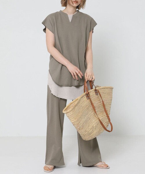 Sig FREAK'S STORE（シグフリークスストア）の「スウェットパンツセットアップ（セットアップ・レディース・グレー/ブラウン・ﾌﾘ-）」の5枚目の写真