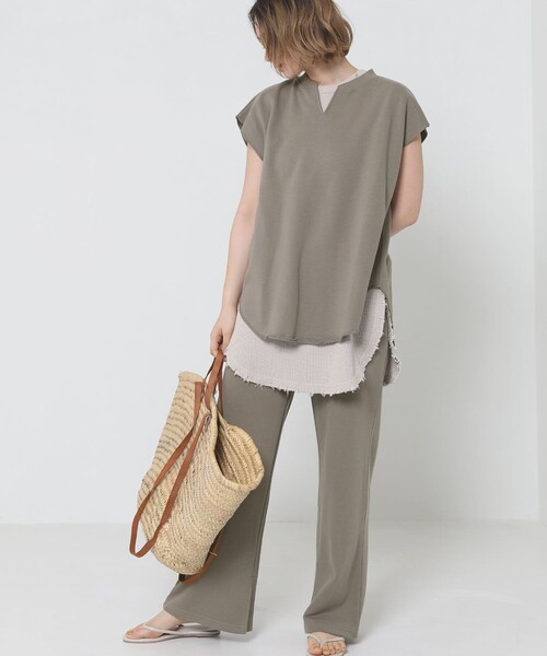 Sig FREAK'S STORE（シグフリークスストア）の「スウェットパンツセットアップ（セットアップ・レディース・グレー/ブラウン・ﾌﾘ-）」の6枚目の写真