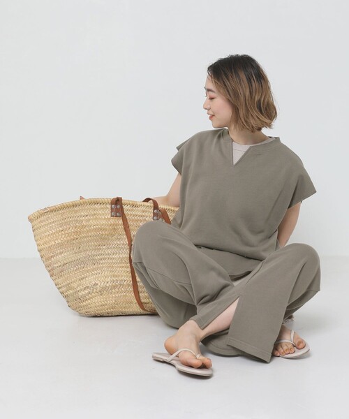 Sig FREAK'S STORE（シグフリークスストア）の「スウェットパンツセットアップ（セットアップ・レディース・グレー/ブラウン・ﾌﾘ-）」の10枚目の写真