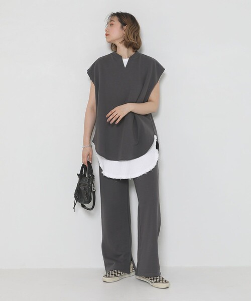 Sig FREAK'S STORE（シグフリークスストア）の「スウェットパンツセットアップ（セットアップ・レディース・グレー/ブラウン・ﾌﾘ-）」の12枚目の写真