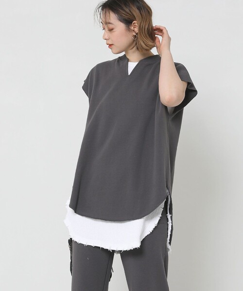 Sig FREAK'S STORE（シグフリークスストア）の「スウェットパンツセットアップ（セットアップ・レディース・グレー/ブラウン・ﾌﾘ-）」の14枚目の写真