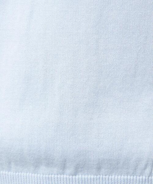 closet story（クローゼットストーリー）の「＜closet story＞□CSC テンジク フレンチスリーブニット [抗菌防臭] -手洗い可能-（ニット/セーター・レディース・ホワイト/ライトブルー・FREE）」の11枚目の写真