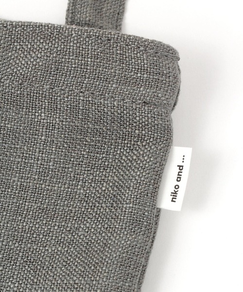niko and...（ニコアンド）の「オリジナルニコロゴジュート風2WAYトートバッグ（トートバッグ・レディース・ベージュ/チャコール・0）」の13枚目の写真