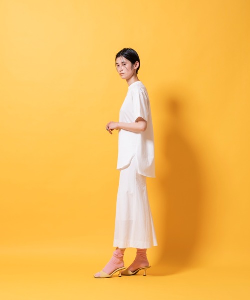 lautreamont BLEUBLANC(ロートレアモンブルーブラン)の「ナイロンマーメイドスカート(スカート・レディース・ホワイト/パープル/グレー/グリーン系その他・11号/9号)」の6枚目の写真