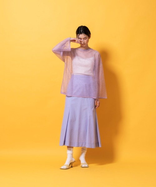 lautreamont BLEUBLANC(ロートレアモンブルーブラン)の「ナイロンマーメイドスカート(スカート・レディース・ホワイト/パープル/グレー/グリーン系その他・11号/9号)」の18枚目の写真