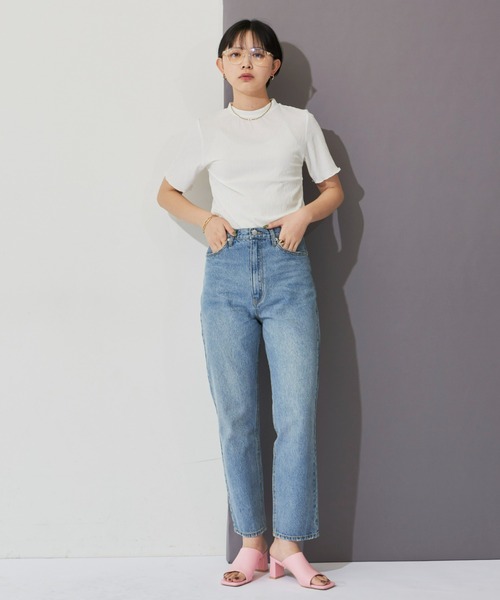 Aunt Marie's(アントマリーズ)の「ハーフスリーブメローカットソー / Tシャツ(Tシャツ/カットソー・レディース・ホワイト/ブラック/グレー・FREE)」の22枚目の写真