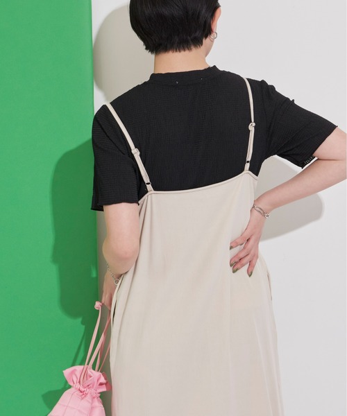Aunt Marie's(アントマリーズ)の「ハーフスリーブメローカットソー / Tシャツ(Tシャツ/カットソー・レディース・ホワイト/ブラック/グレー・FREE)」の7枚目の写真