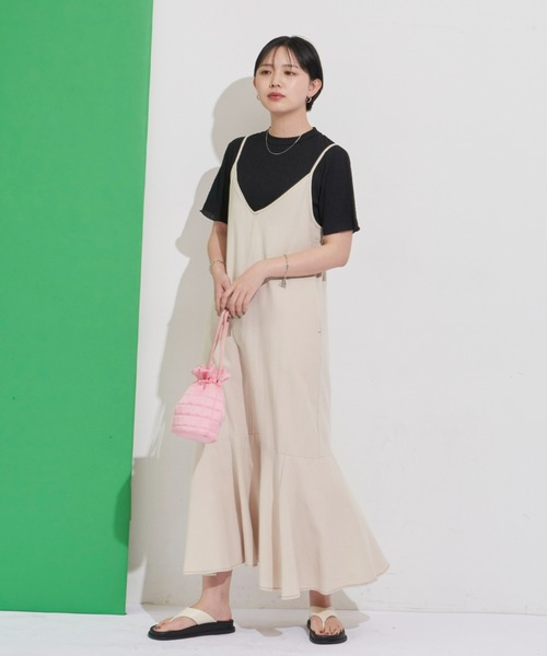 Aunt Marie's(アントマリーズ)の「ハーフスリーブメローカットソー / Tシャツ(Tシャツ/カットソー・レディース・ホワイト/ブラック/グレー・FREE)」の11枚目の写真