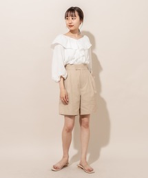[mline] WEB限定 タックショートパンツ
